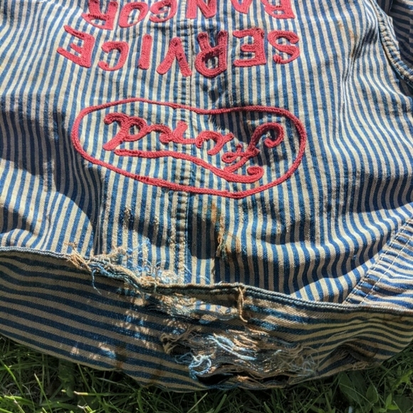 ✨SOLD✨VTG 1920s Ford Bangor Hickory Stripes Chore - Picture 2 of 12